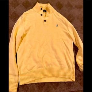 Yellow polo sweater